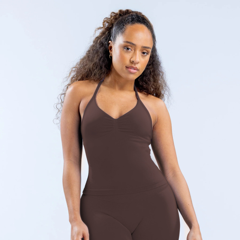 XN-A104-BX Halter Neck Bra, Anti-Exposure, Outdoor Running Fitness Top