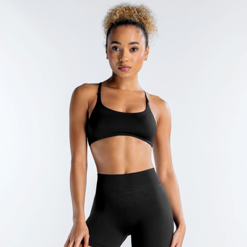 DFYNE Amazon Bestseller Seamless Yoga Backless Camisole Sports Fitness Back Shaping Anti-Exposure Women's Vest
