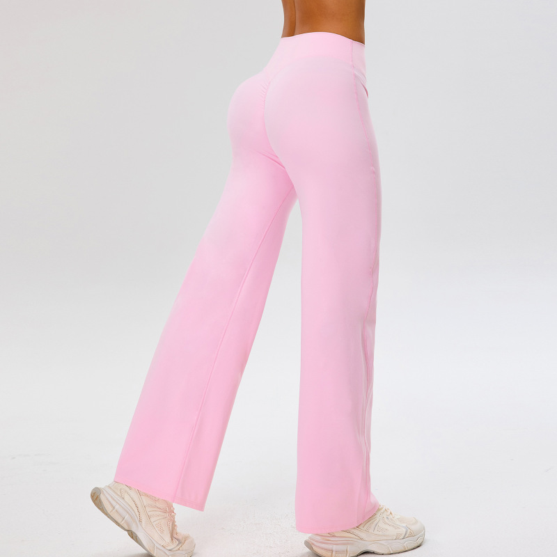 Autumn/Winter New Style High-Waisted Yoga Pants for Women, Loose Fit, Casual Sports Pants, Butt-Lifting Peach Fitness Long Pants
