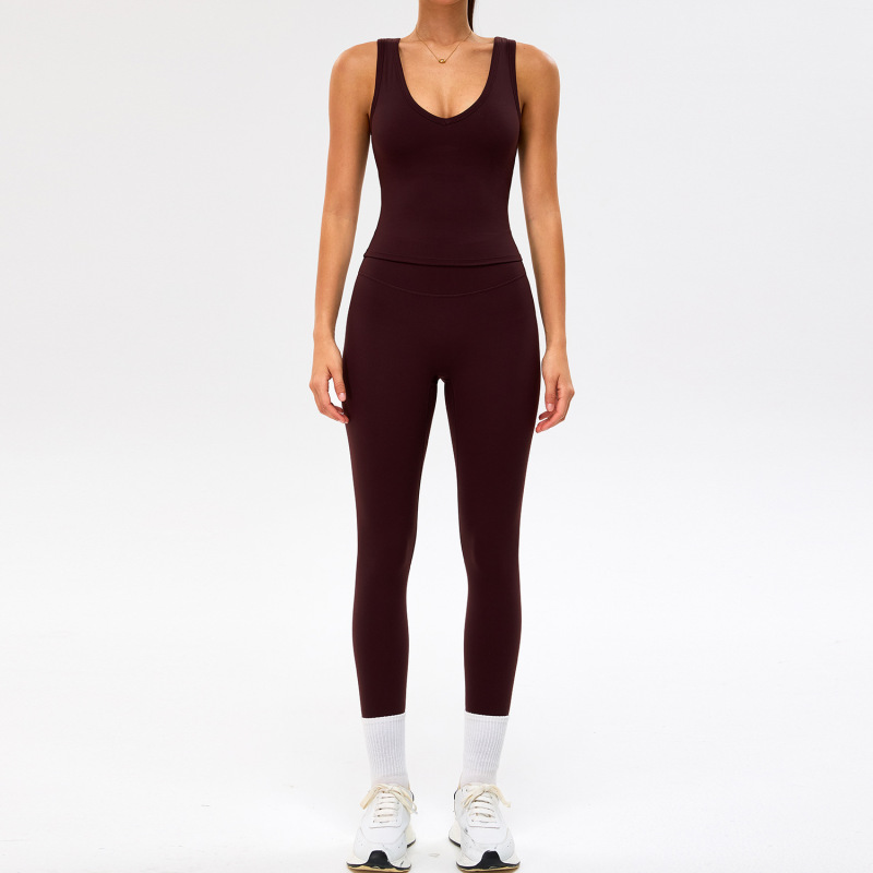 2026 New Brushed Yoga Set for Women, Outdoor Cycling &amp; Running Three-Piece Set, Quick-Drying, Bare-Feel Fitness Sports Set