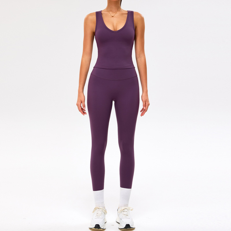 2026 New Brushed Yoga Set for Women, Outdoor Cycling &amp; Running Three-Piece Set, Quick-Drying, Bare-Feel Fitness Sports Set