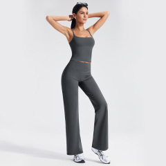Vest + Long Pants in Shark Grey