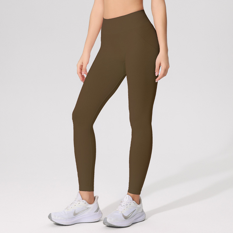 Cross-border Peach Butt Seamless Yoga Pants Long Pants Thin Straps Beautiful Back Sports Bra Fashion Fitness Yoga Exercise Set