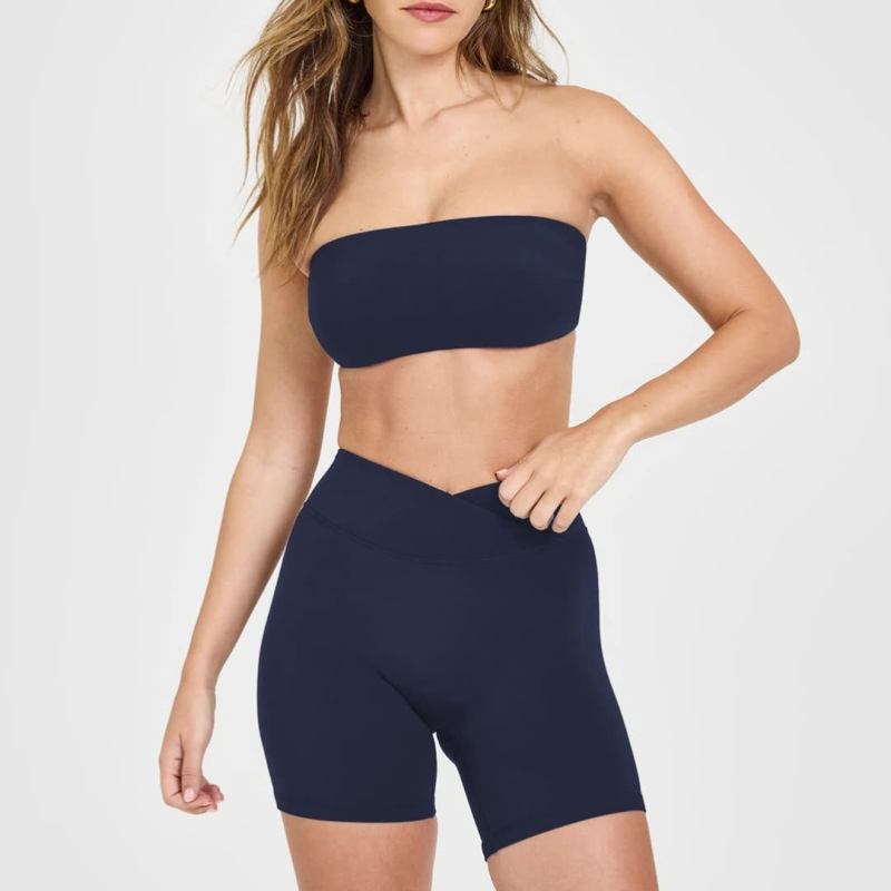 Cross-border summer nude-feel strapless bra with padding, thin, one-piece seamless bra for fitness and yoga women