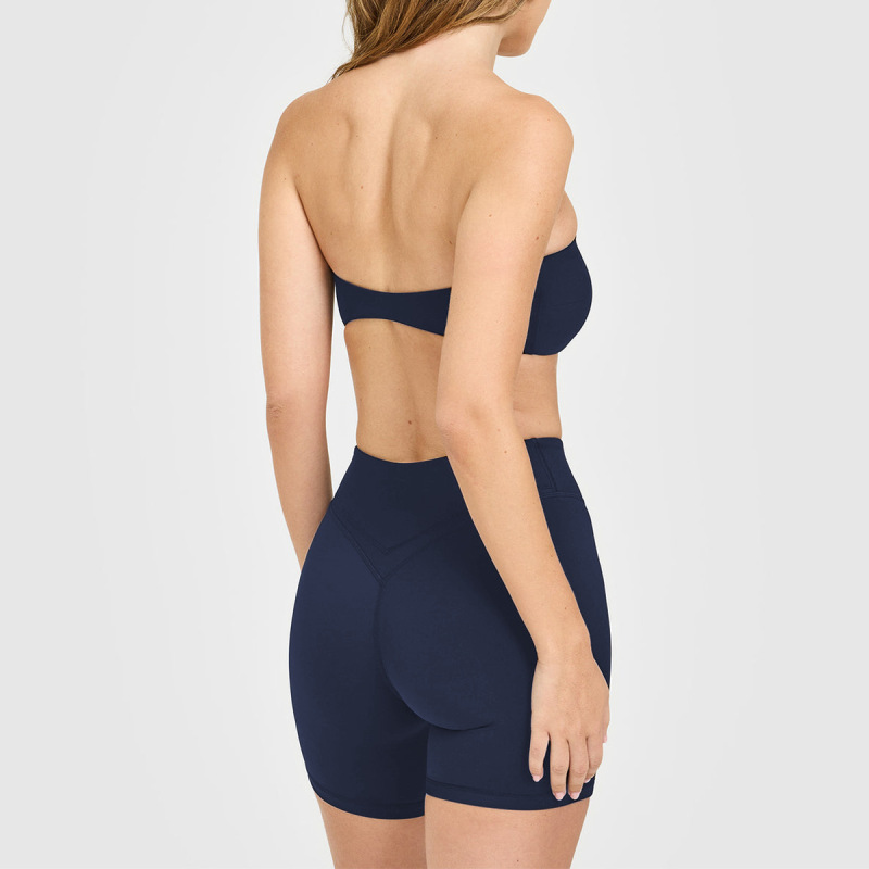 Cross-border summer nude-feel strapless bra with padding, thin, one-piece seamless bra for fitness and yoga women