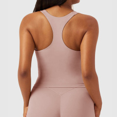 Tank top in gray-pink