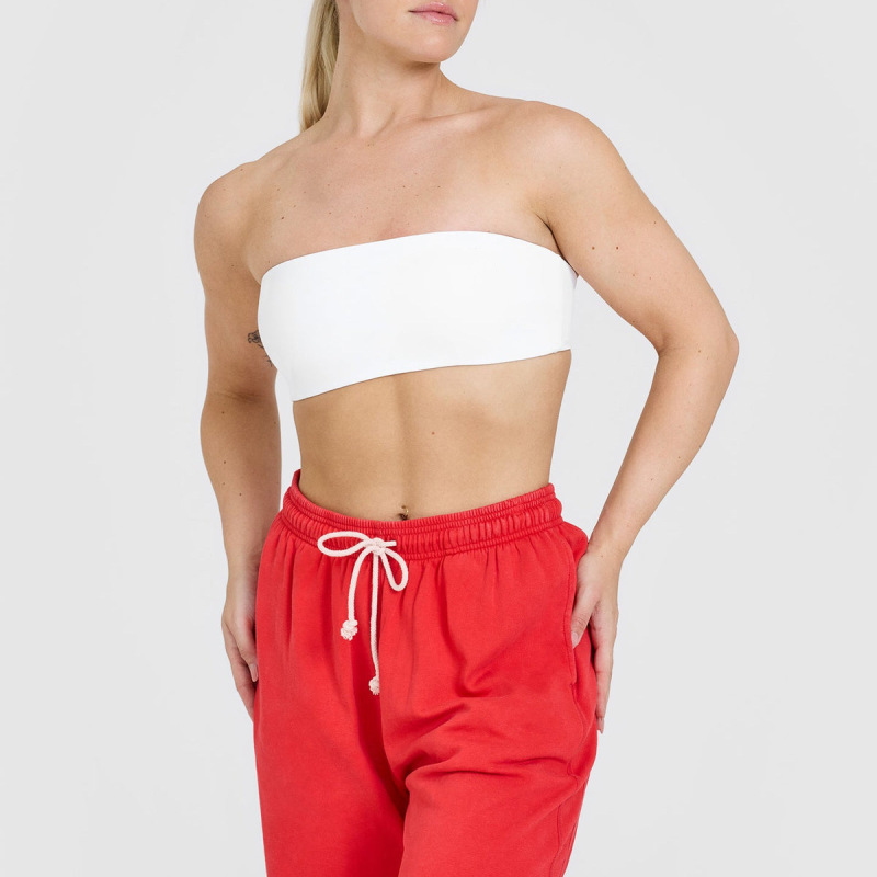 Cross-border summer nude-feel strapless bra with padding, thin, one-piece seamless bra for fitness and yoga women