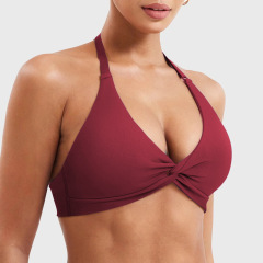 YY103 Burgundy Sports Bra