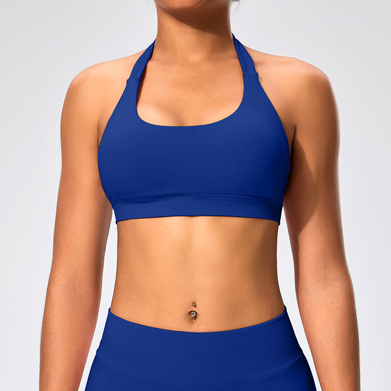 European and American style back-training sports bra, halter neck vest, outerwear, fitness wear, yoga bra, yoga top