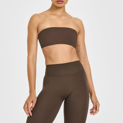 YY136 Coffee-colored sports bra