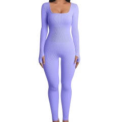 G9567 Jumpsuit Long-Sleeved Pants - Light Purple