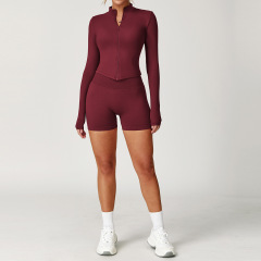 8503 jacket + 7655 shorts -- Cherry Red