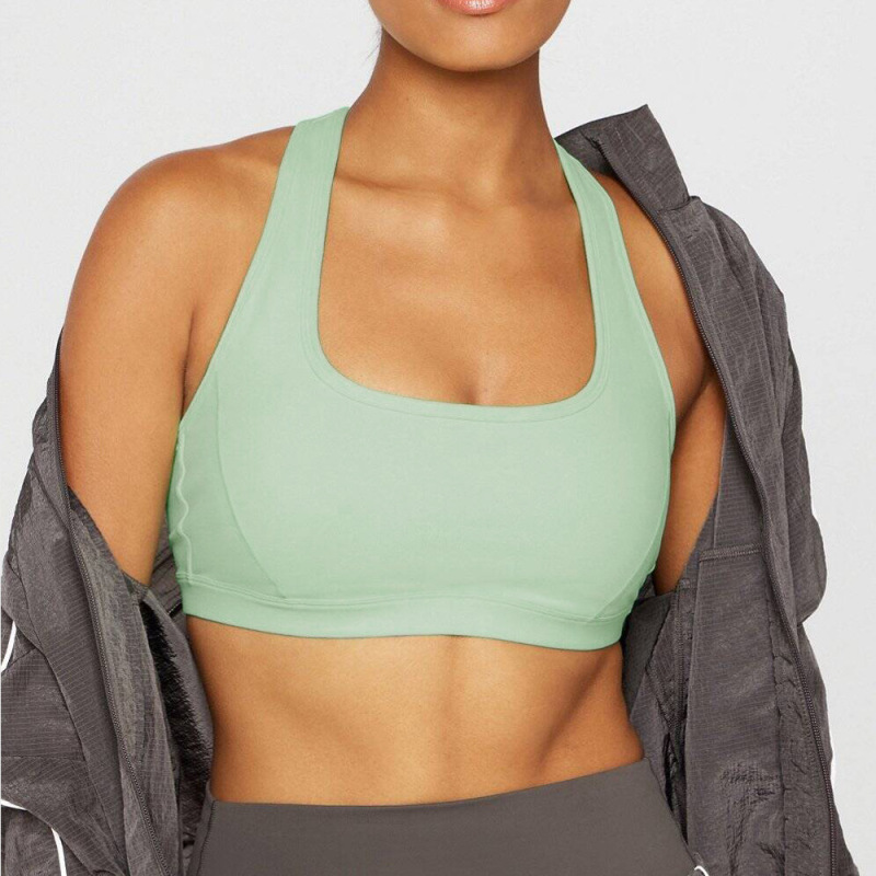 Amazon yoga sports bra for women, running fitness vest, underwear, shockproof, push-up, wire-free, quick-drying top