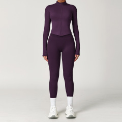 8503 coat + 7655 trousers -- plum purple