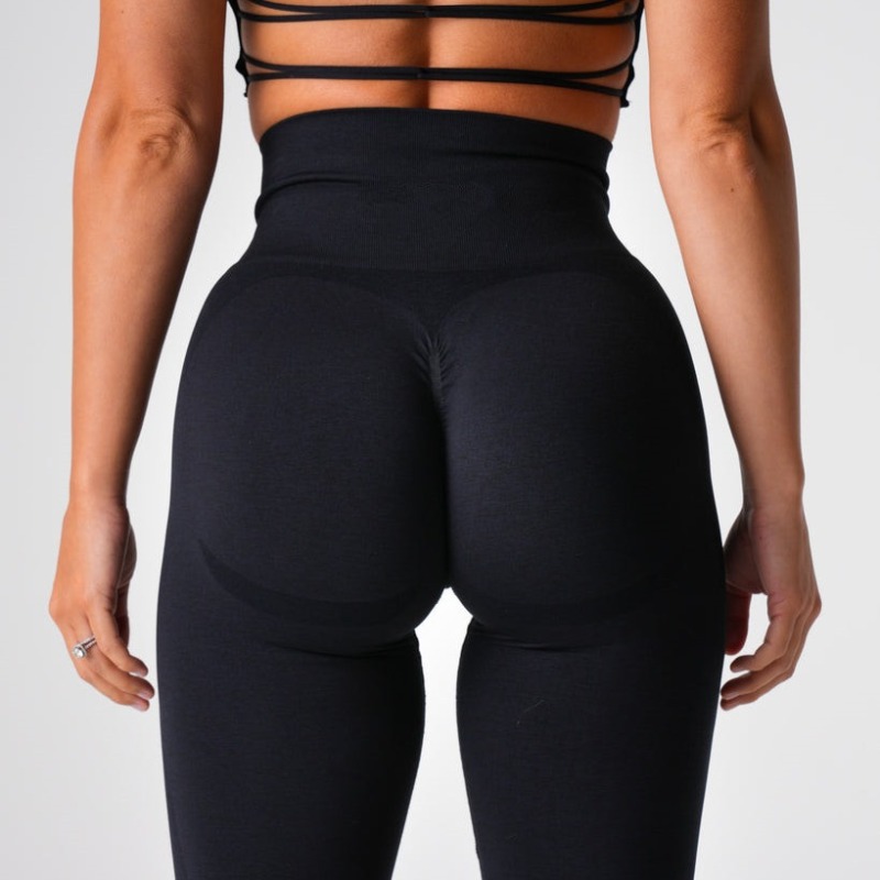 Specially supplied cross-border slimming butt-lifting smiley face pants 2.0 cationic fitness pants yoga pants seamless cropped pants
