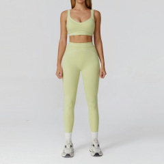 7028 bra + 7028 trousers—lime green