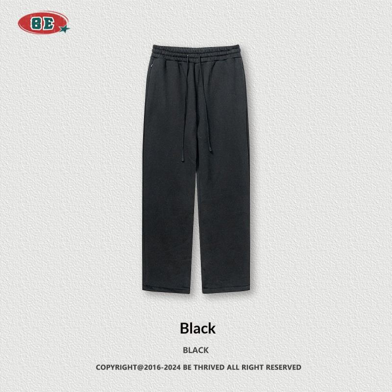 ZSTH-K2405-CK Knitted Velvet Straight-Leg Sweatpants