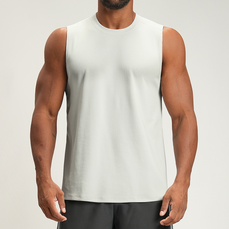 Cross-border Amazon Spring/Summer Fitness Sports Vest for Men, Breathable, Moisture-wicking, Loose Fit, Sleeveless, Quick-drying, 4159