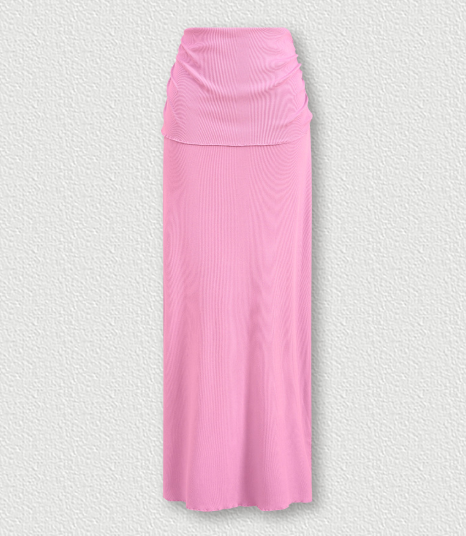 ZSTH-n25510-QZ Sexy Hot Girl Style V-Neck Slim Long Skirt