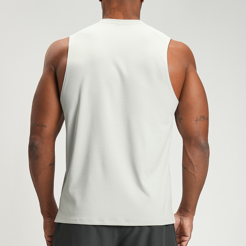 Cross-border Amazon Spring/Summer Fitness Sports Vest for Men, Breathable, Moisture-wicking, Loose Fit, Sleeveless, Quick-drying, 4159