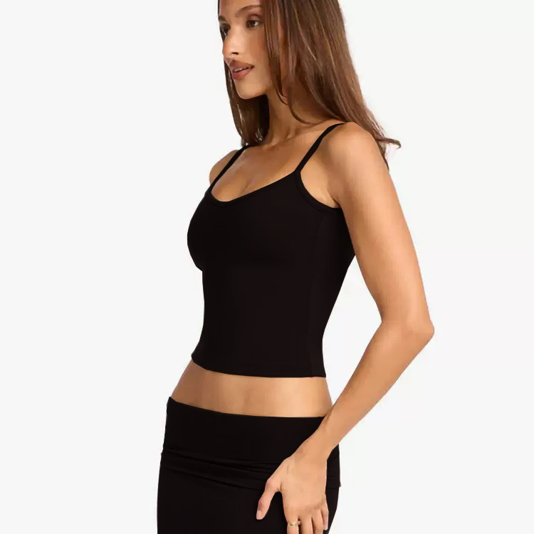 Cross-border Amazon European and American Yoga Vest with Chest Pad Quick-drying Sling Stacked Seamless High Elastic Sports Fitness Shorts