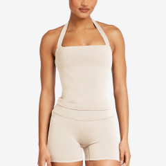 Halter Vest, Egg White