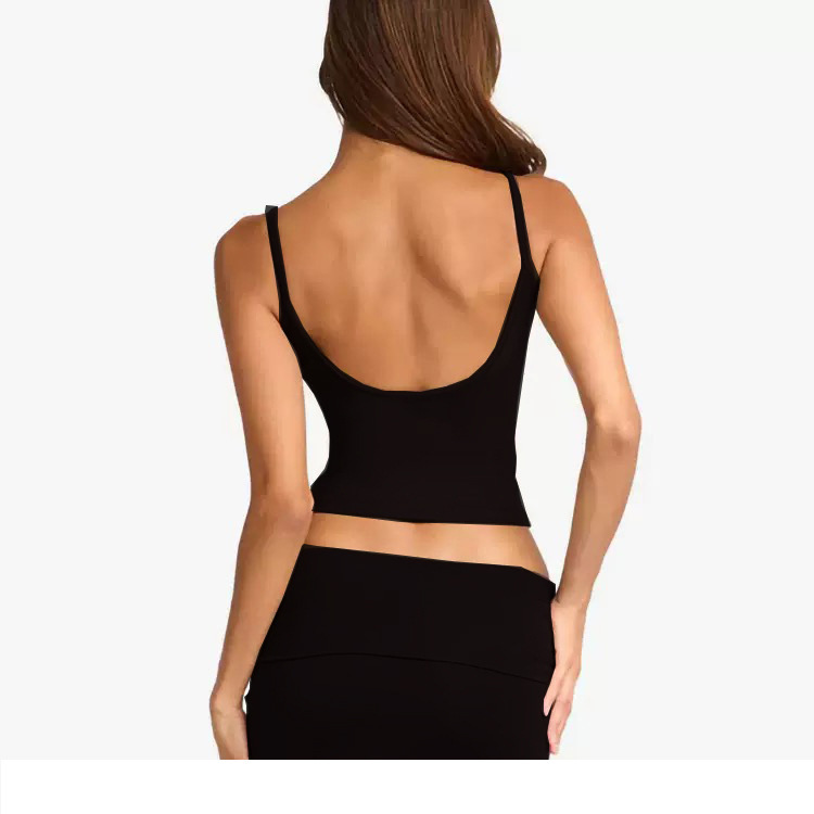 Cross-border Amazon European and American Yoga Vest with Chest Pad Quick-drying Sling Stacked Seamless High Elastic Sports Fitness Shorts
