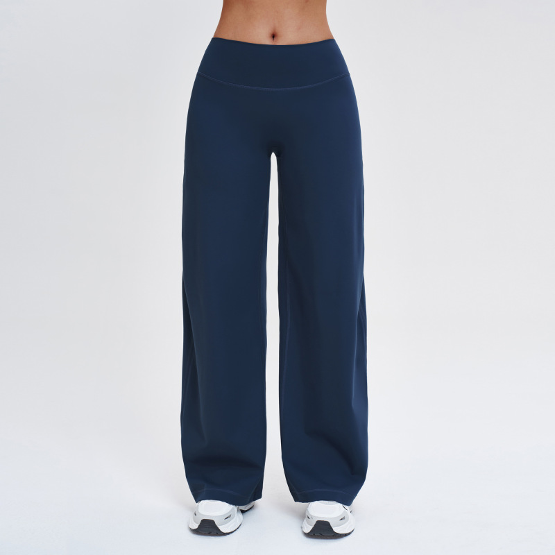 Zechuang Cross-border Fleece Slimming Wide-Leg Casual Pants for Women, Outdoor Running Sports Wide-Leg Pants 5529