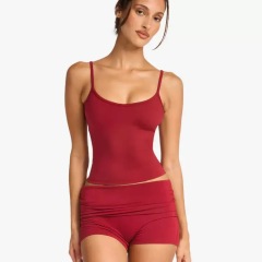 Burgundy vest