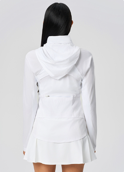 DQ-DSS098 WT  Sun protection clothing hidden hooded outdoor sun protection clothing