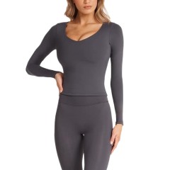 U110 charcoal grey long sleeve