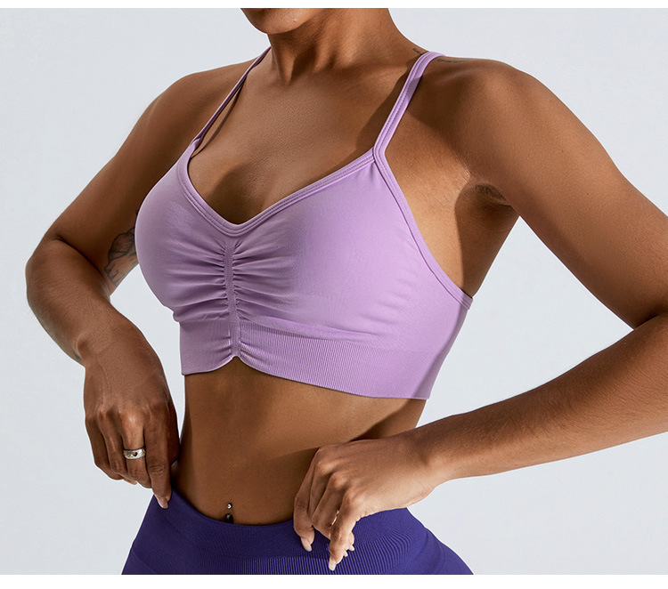 YJ-MS1078-BX  Women's Cross Back Yoga Vest