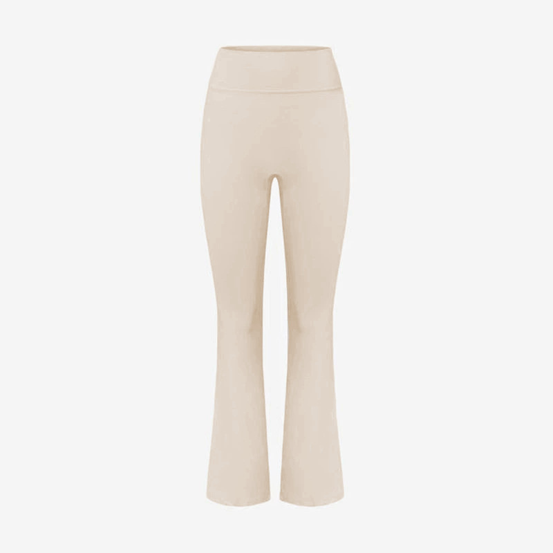 Cross-Border European and American Summer Yoga Tummy Control Flared Pants for Women, Butt-Lifting Running Sports Long High-Waisted Flared Yoga Pants