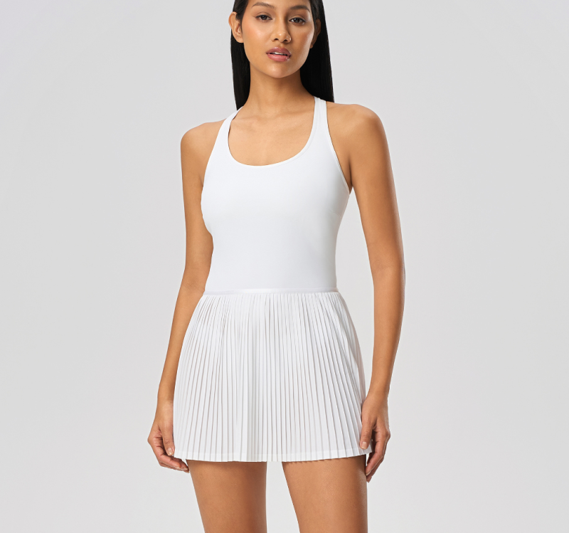 DQ-D25028-CQ-Beautiful Back Sports Dress with Chest Pad