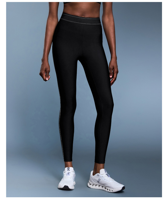 DQ-DL347-CK-New Contrast Color Elastic Waist Sports Leggings