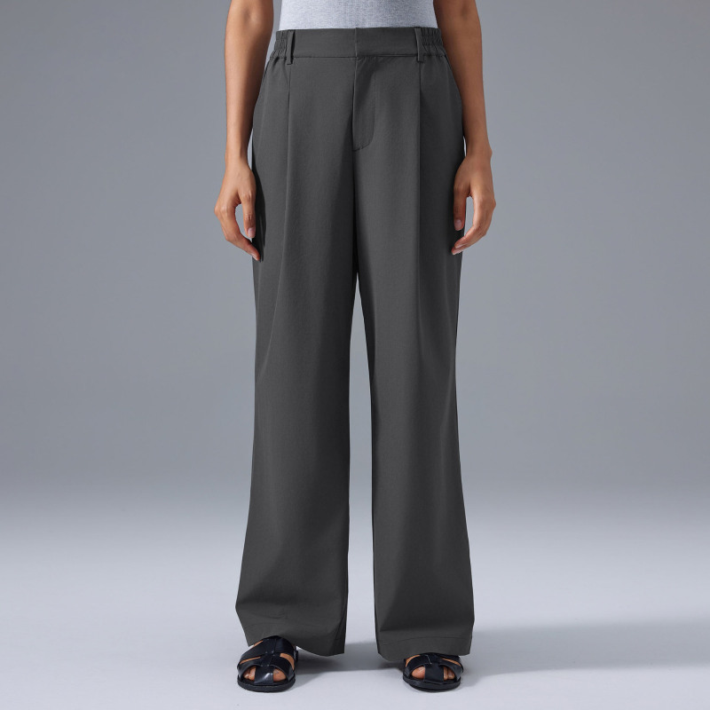 DQ-D25088-CK  Breathable Straight Wide-Leg Pants