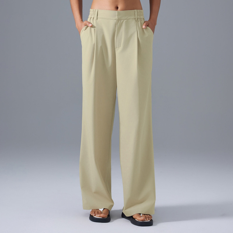 DQ-D25088-CK  Breathable Straight Wide-Leg Pants
