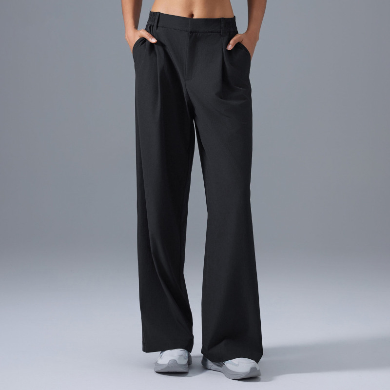 DQ-D25088-CK  Breathable Straight Wide-Leg Pants