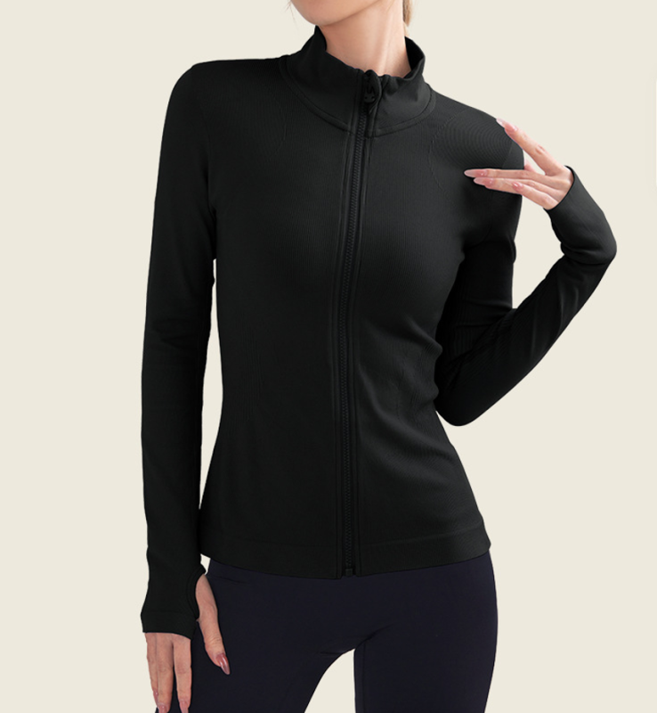 RX-T2025-WT autumn and winter stand-up collar zipper yoga sports jacket