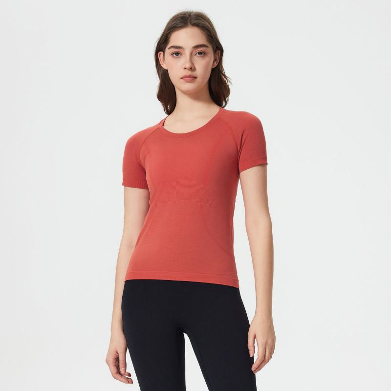 DQ-D25073-DX  Round Neck Yoga T-shirt