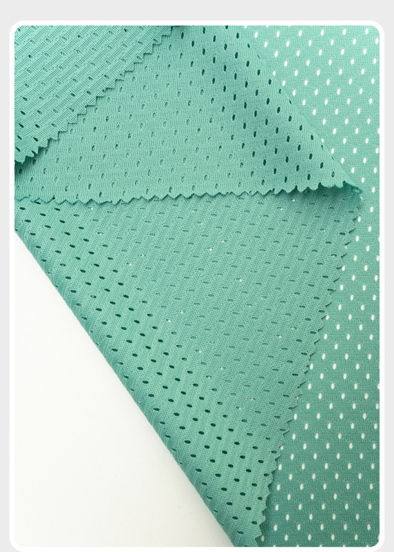 75D 100% polyester low-elastic yarn warp knitted No. 2 mesh cloth sportswear school uniform lining basketball uniform fabric 11*1 mesh cloth
