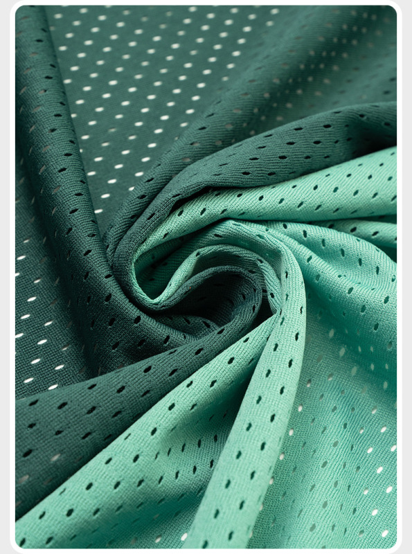 75D 100% polyester low-elastic yarn warp knitted No. 2 mesh cloth sportswear school uniform lining basketball uniform fabric 11*1 mesh cloth