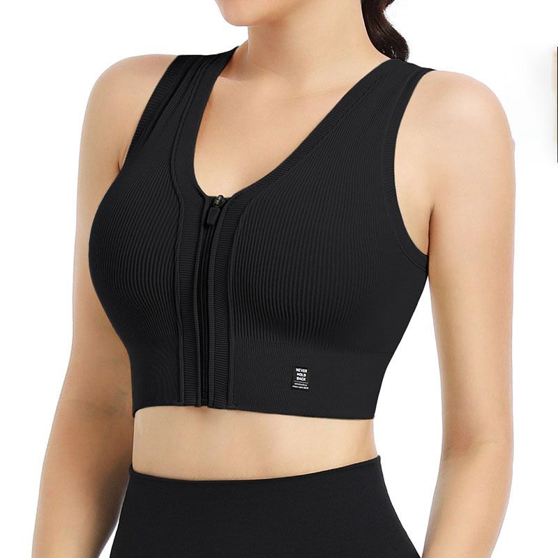 RX-N775-WX   Sports Bra For Women With Front Zipper