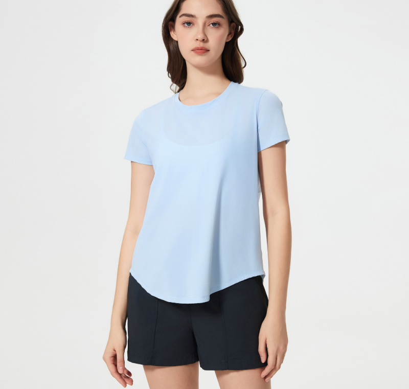DQ-D25039 TX Quick-drying short-sleeved T-shirt  running fitness yoga tops