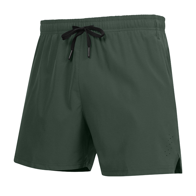 Summer Fitness Shorts Men's Running Training Triple Quad Pants Casual Fitness Sports Marathon Shorts Quick Dry