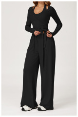 3058 long-sleeved shirt + 3058 vest + 3058 trousers -- High-end black