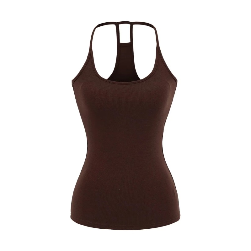 Yoga Sports Suit, Slim Fit with Chest Pad, Elastic Camisole + Cuffed Waist, Slimming Look and Drapedy Micro-Flared Pants