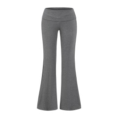 Dark gray bell-bottom pants