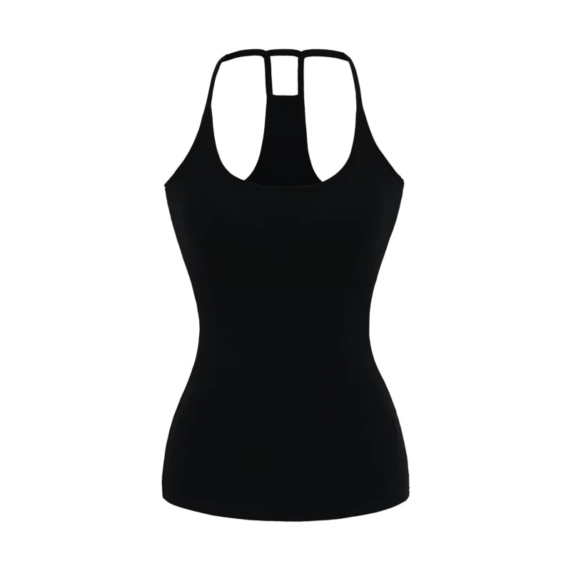 Yoga Sports Suit, Slim Fit with Chest Pad, Elastic Camisole + Cuffed Waist, Slimming Look and Drapedy Micro-Flared Pants
