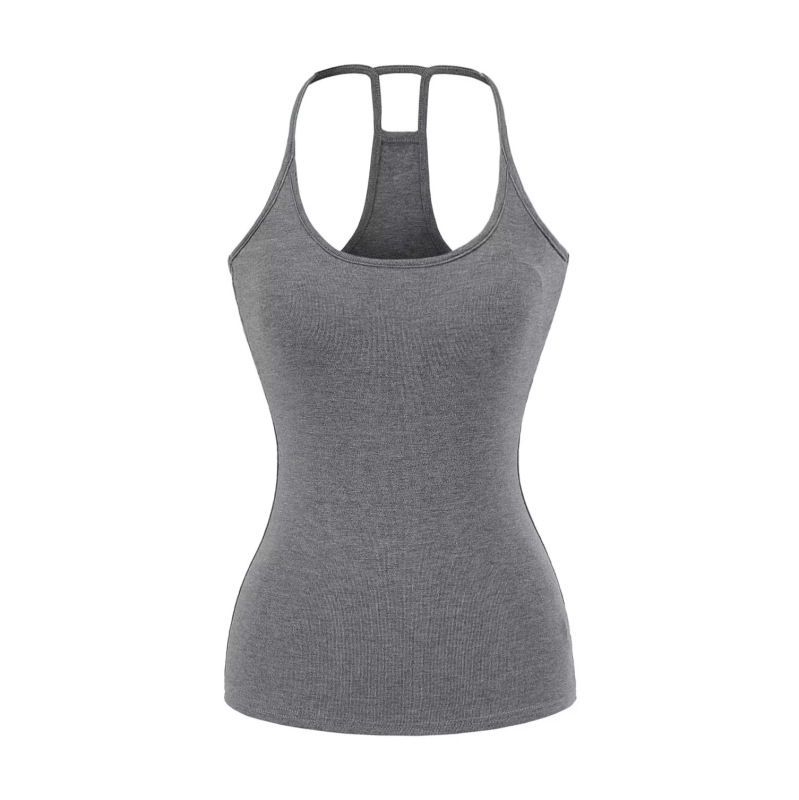 Yoga Sports Suit, Slim Fit with Chest Pad, Elastic Camisole + Cuffed Waist, Slimming Look and Drapedy Micro-Flared Pants
